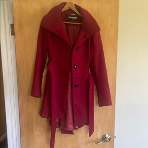 Steve Madden Winterberry Tart Red Maroon Coat